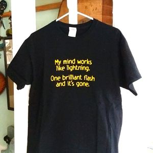 Funny Tshirt Black Size Medium